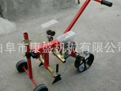 康盛机械专业好用的萝卜白菜精播机 小型大棚蔬菜手推式播种机 花卉播种机