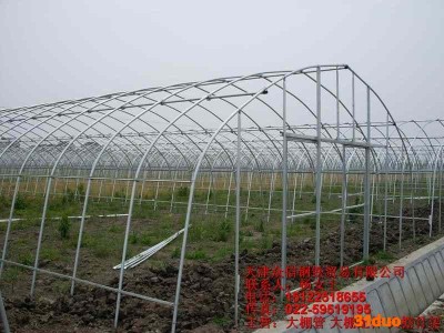 现货供应蔬菜大棚钢管 花卉大棚管 大棚配件 温室大棚钢管配件