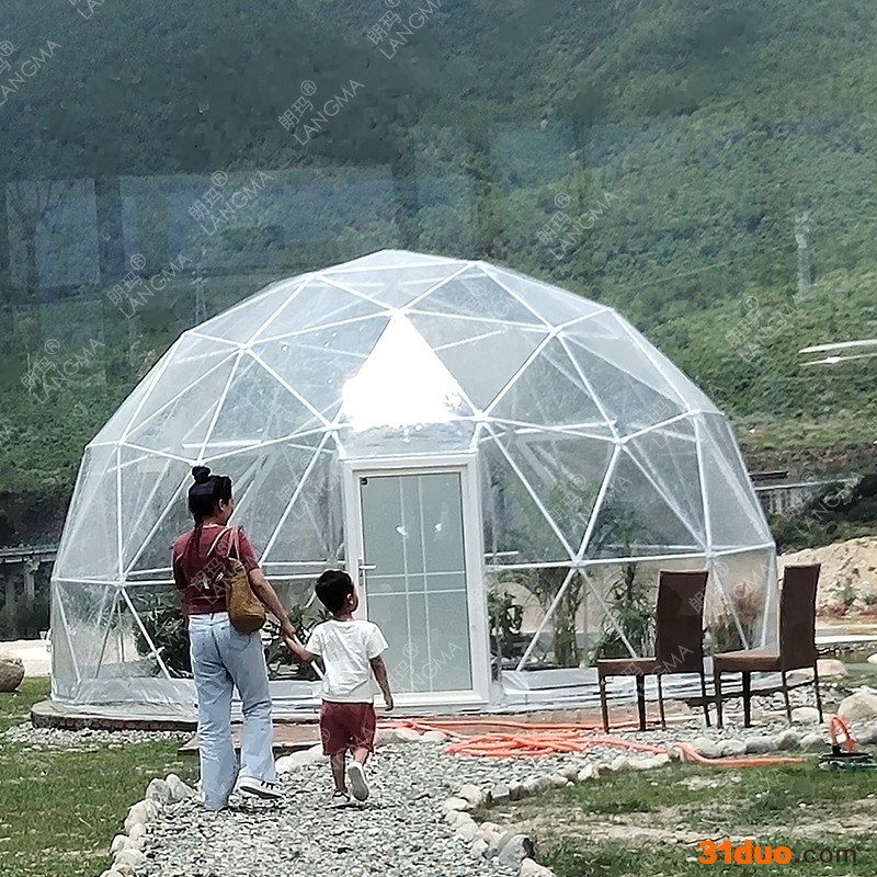 广州朗玛 四川球形花卉温室帐篷  球形帐篷厂家 全透明星空帐篷 户外帐篷 帐篷酒店厂家 可定制款式