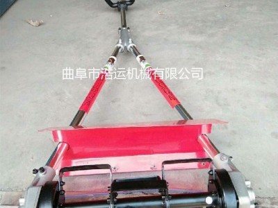 山东曲阜浩运机械工厂畅销新型割草机 花卉草坪修剪割草机 汽油动力背负式旋耕机