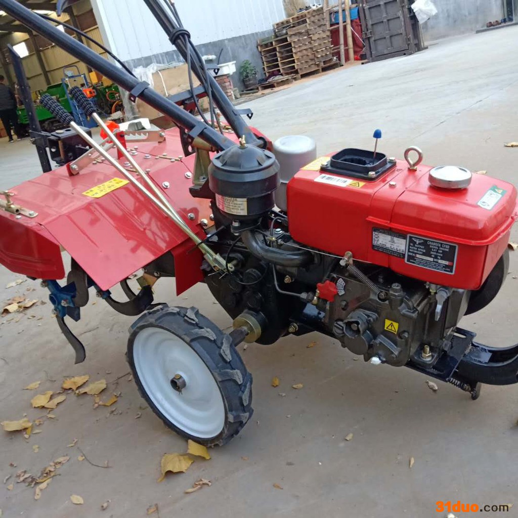 佳硕大马力水冷柴油旋耕机 大棚花卉种植施肥开沟旋耕松土机 大棚除草松土开沟机