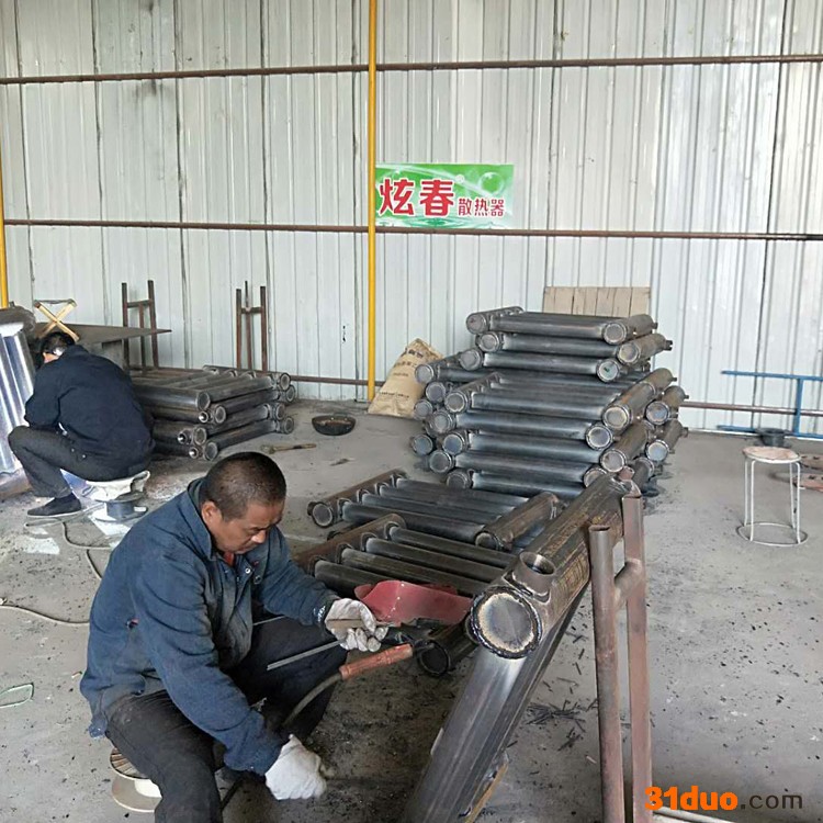 恒熙润泽 光排管暖气片 花卉大棚用光排管暖气片 工业散热器 车间供暖用光排管暖气片