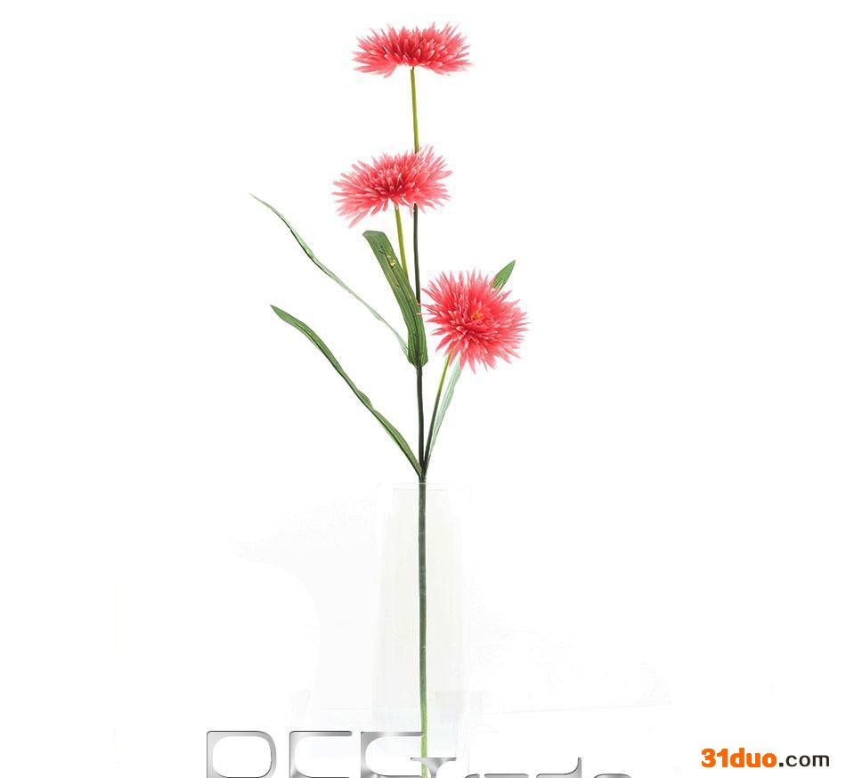 仿真花卉假花塑料花家居装饰家居装饰 假花三头大丽菊