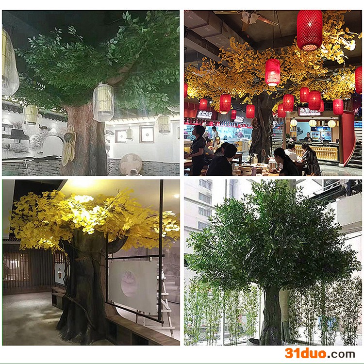 绿雅仿真绿植盆栽_仿真散尾葵_罗汉松盆栽_花卉盆景盆栽定制