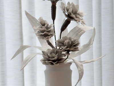 仿真花假花 家居摆设装饰花卉花艺 客厅落地干花艺术插花牡丹