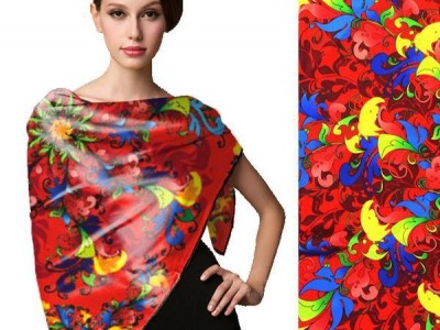 冬季七丝印真丝大方巾 印花 花卉类蚕丝春秋白色黑色围巾丝巾学生