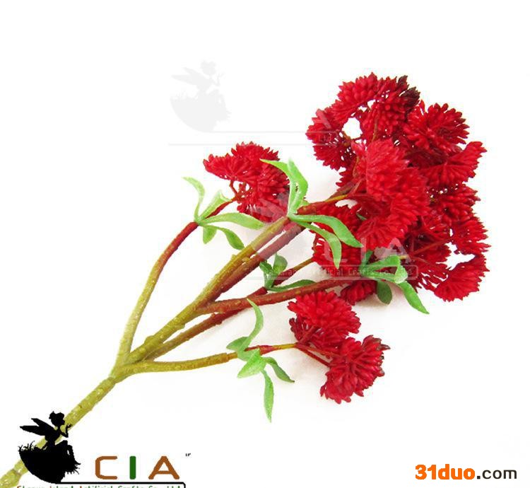 创意**仿真花卉单枝绿植 DIY人造单枝迷你米仔果仔配件 厂