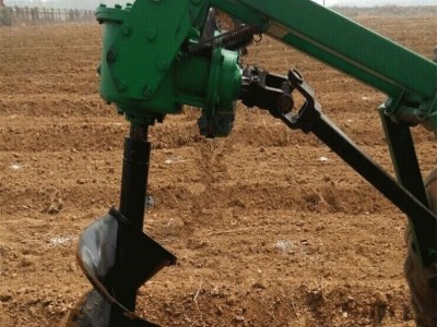 挖坑栽树打眼机型号30 种植草木花卉挖坑机 手推式打坑地钻机富兴