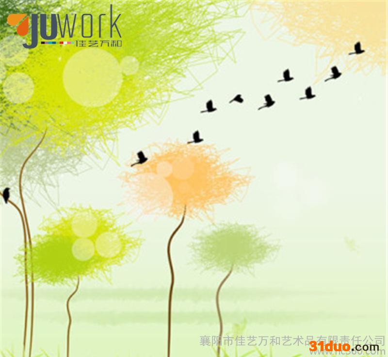 佳艺万和  梦幻花卉抽象 墙纸、壁纸 抽象 (10)