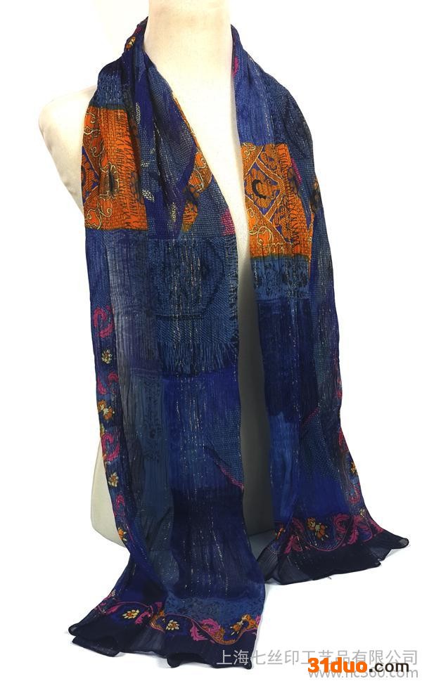 2014冬季新款特价 轧花卉印花长巾韩版时尚  春秋女围巾丝巾学生