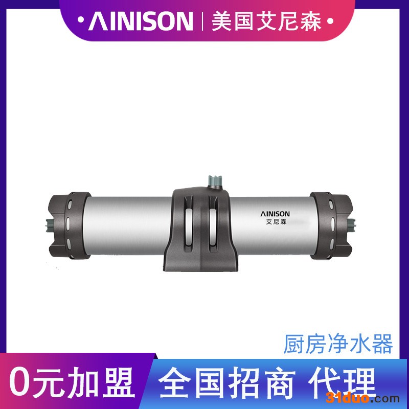艾尼森AINISON净水器1000L不锈钢超滤厨房净水机全屋中央净水器 艾尼森全屋净水系统招商加盟净水