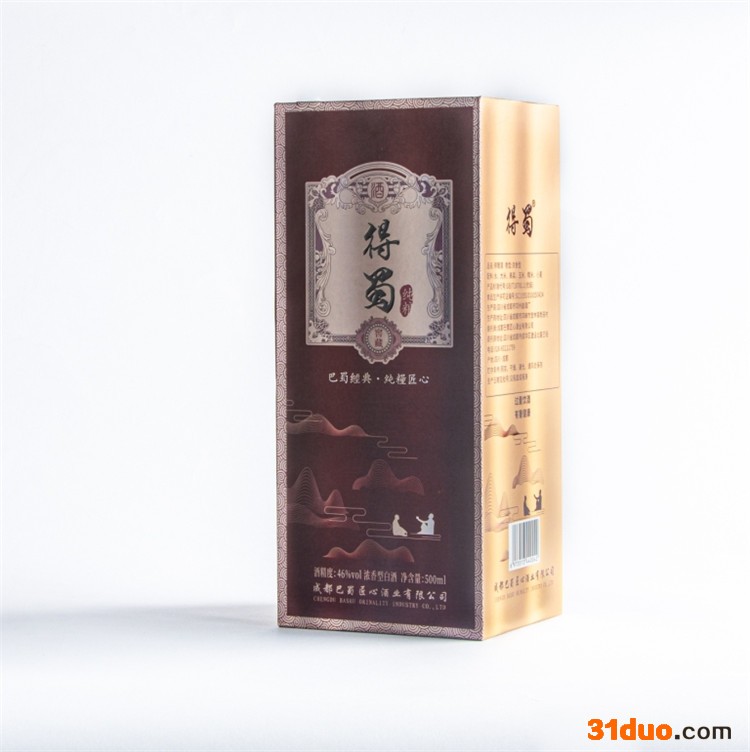 得蜀酒浓香型白酒厂家全国招商