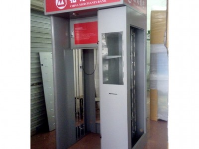 供应招商银行大堂式ATM防护罩|大堂银亭|ATM大堂机柜