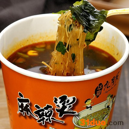 九月天酸辣粉 酸辣粉厂家  重庆麻辣烫粉条 速食粉丝6桶装整箱 全国招商加盟