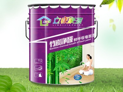 竹炭净醛丝光乳胶漆立镁家L8650内墙环保涂料 丝滑墙面健康漆厂家特价销售全国免费招商加盟 内墙丝光乳胶漆