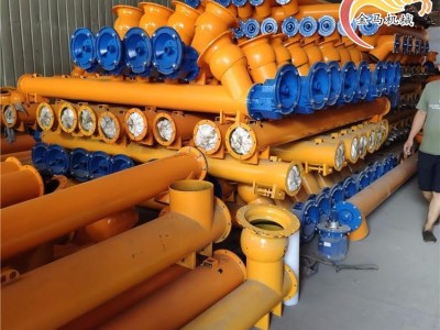 昆明螺旋输送机长期招商 140*2.5长绞龙配支架配进料斗螺旋提升上 金马机械料机