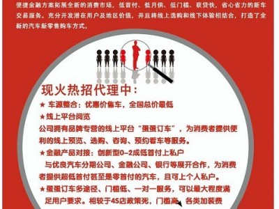 蛋蛋订车 招商加盟