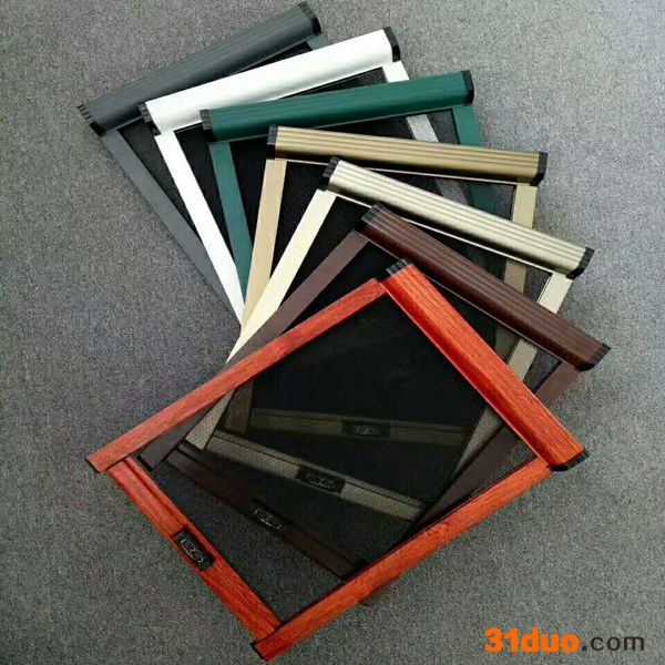 鑫旺 天窗纱窗 斜顶纱窗防蚊虫纱窗定制隐形防蚊纱窗自装安装简单铝合金卫生间纱窗无底边伸缩纱窗全场招商