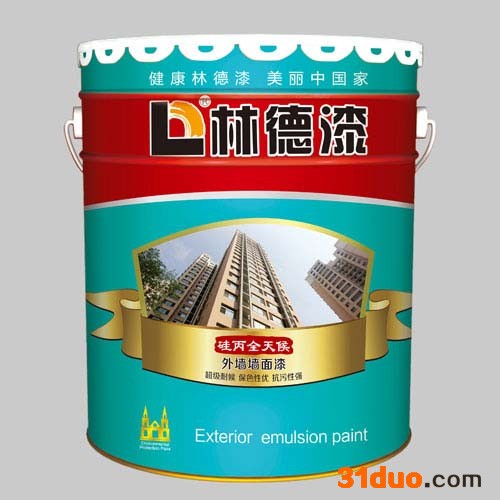 硅丙全天候外墙墙面漆 林德漆 硅丙耐候涂料 硅丙外墙厂家 外墙招商加盟
