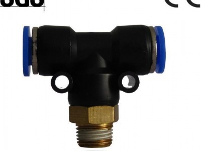 **三通接头 T型正三通PB8-02快速接头 国产**