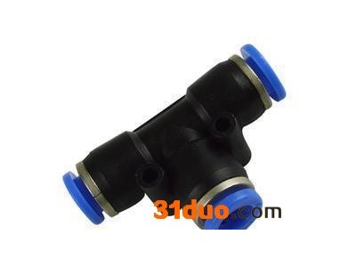 气动接头 0-10 TPE T型三通 气动快速接头