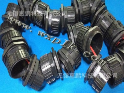 【惠鹏管业】PE塑料波纹软管快速接头 塑料卡箍式SM-AD10 PG7