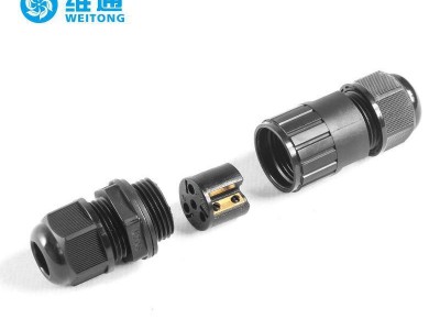 现货直销塑料快速接头 穿线波纹软管接头