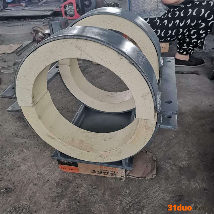 志昂LNG液化天然气管道专用管托 聚氨酯保冷 PIR保冷管托厂家