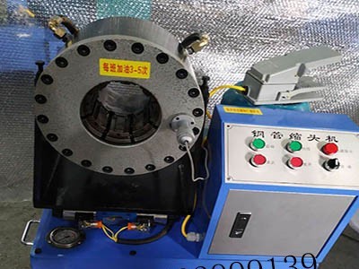 钢管48管建筑锁管机 接头缩口机 天然气管缩管机