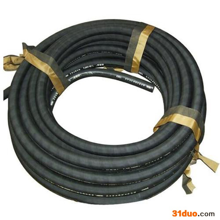 名岗 黑色夹布橡胶管 耐高温耐热耐油耐磨耐高压耐酸碱管 水管 空气管 软管