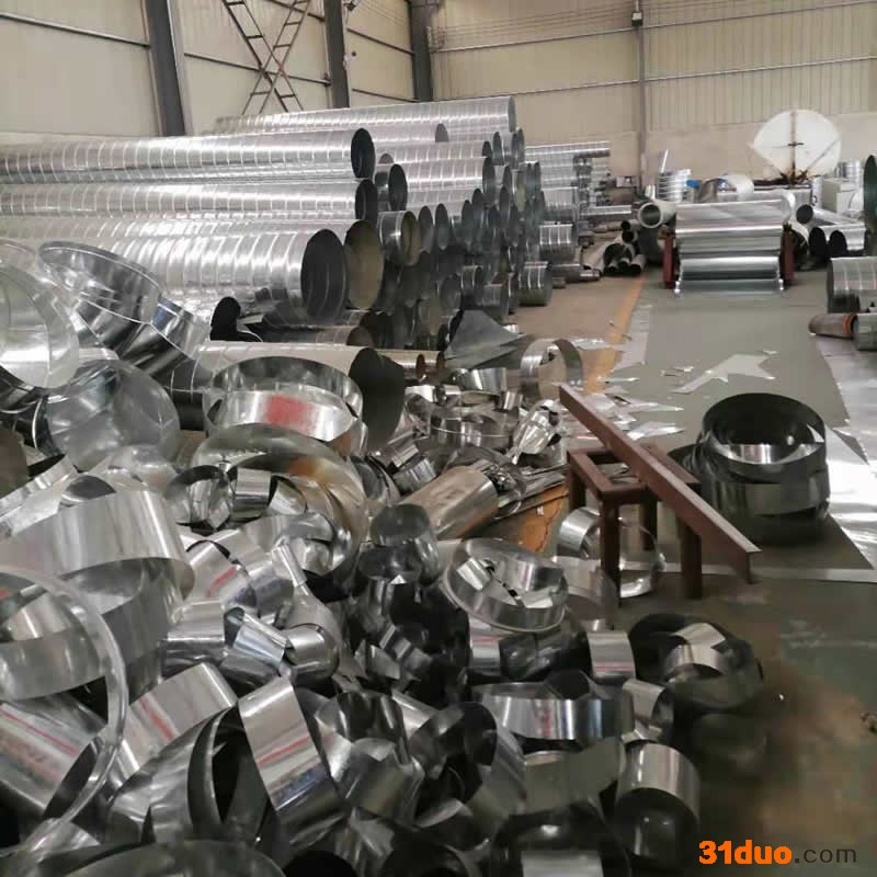 厂家供应 螺旋管道 排风口 环保设备管道 排气管道 螺旋管道排风