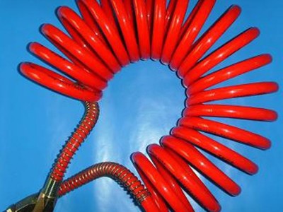 气制动螺旋刹车管  螺旋软气管  尼龙螺旋管 尼龙气制动螺旋管