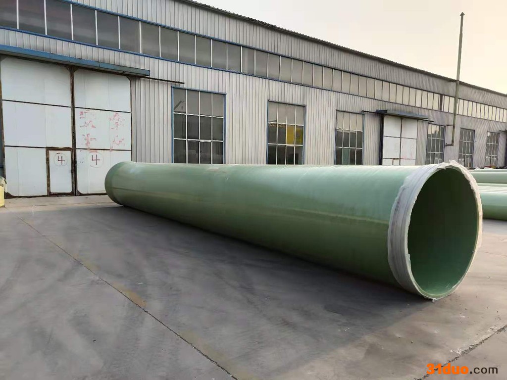 润龙 玻璃钢通风排水管道 耐酸碱 除臭酸气管道 夹砂管 硬度强