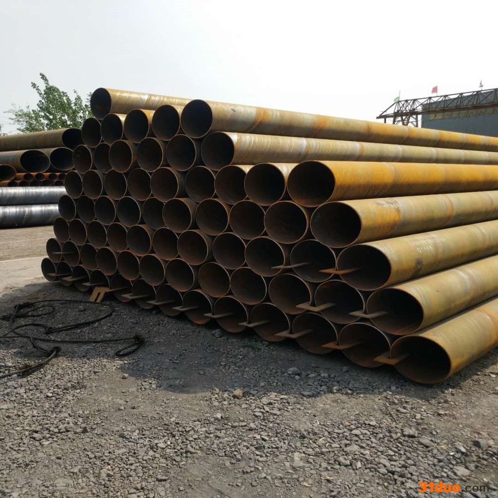 螺旋钢管防腐dn300 Q235B涂塑螺旋管排污及燃气管道