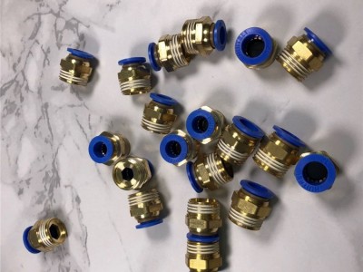 批发PU管快插接头 软管快速接头 气管接头 广轩现货 黄铜空气快插接头