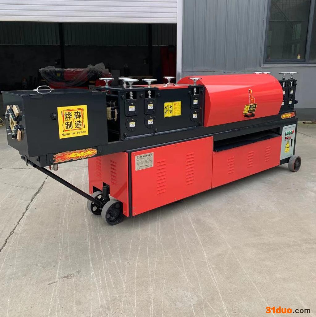 除锈刷漆一体机双曲线脚手架 多功能钢管调直机 圆管调直机 圆管除锈机 燃气管道调直机