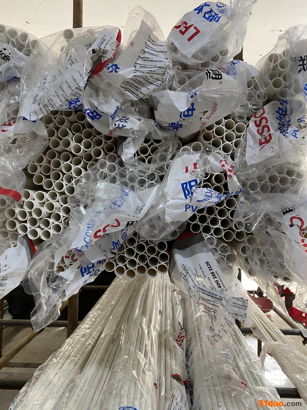 陕西PVC实壁排水管 硬氯乙烯白色通风排气管 现货批发 PVC排水管