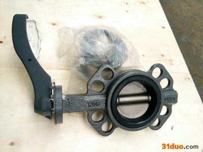 D671X-10 对夹式动气动蝶阀 碳钢手气动一体蝶阀