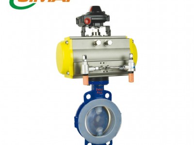 气动衬氟蝶阀 气动软密封蝶阀 气动蝶阀  全衬蝶阀