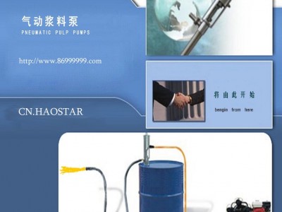 供应气动浆料泵、气动柱塞泵、浆料泵，插桶泵、气动桶泵 打浆泵