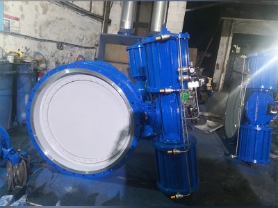 科茂自动化阀门   D643H-16C气动法兰蝶阀 气动法兰蝶阀 气动通风蝶阀 型号齐全 厂家销售