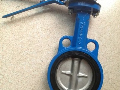 D671X-10 对夹式动气动蝶阀 碳钢手气动一体