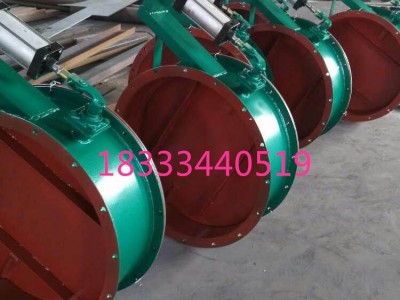 批发 气动冷风调节阀 碳钢法兰式气动通风蝶阀 气动风门 单叶片通风风门