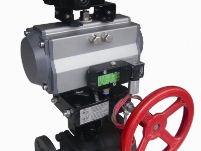 开维喜阀门Q646F气动手动四通球阀手气动四通球阀气动四通换向球阀