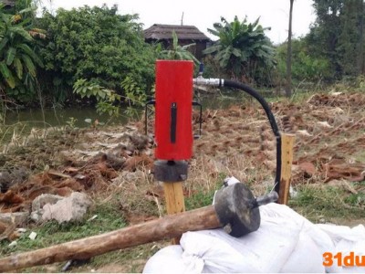 润煤防汛打桩机生产厂家  便携式气压气动打桩机  气压气动打桩机厂家