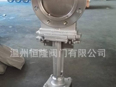 直销PZ673W圆形不锈钢法兰气动刀闸阀 耐磨气动刀型闸阀