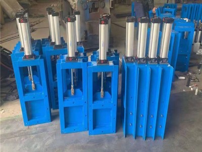 环保厂家 气动圆形插板阀 气动穿透式插板阀 圆形插板阀 质量优良 玉嘉环保