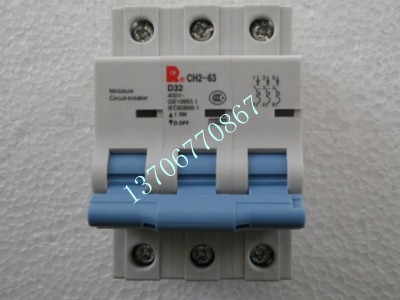 特价！常熟开关厂小型断路器:CH2-63D32/3 3P D32A 冲钻@