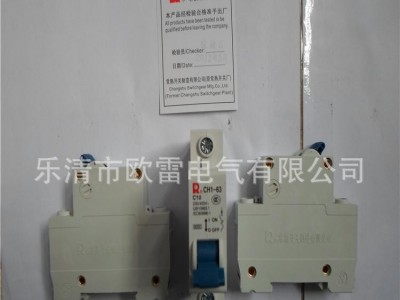 直销常熟小型断路器CH1-63/1P空气开关
