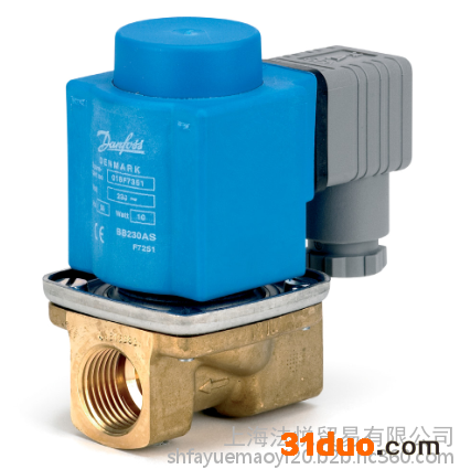 丹佛斯工控Danfoss EV220B电磁阀二位二通先导式032U1279原装 DN6-22水/油/空气 欢迎来电咨询